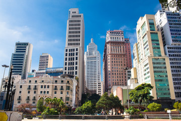 View of San Paolo on suny day, Brazil.