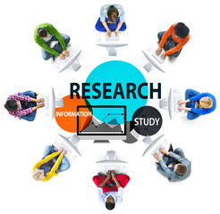 Canvas Print - Research Search Searching Information Study Knowledge Concept