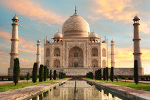 Taj Mahal At Sunset Free Stock Photo Public Domain Pictures