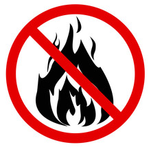 No Fire. Vector Illustration