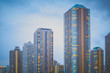 © torsakarin - The high rise building in downtown at night