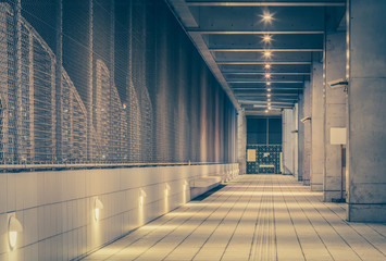 Wall Mural - Perspective of corridor in the modern office building