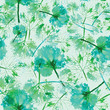 watercolor pattern of imprint leaves seamless texture background