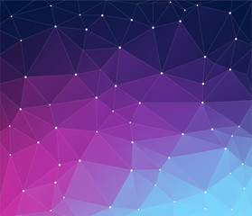 Wall Mural - Purple vector background with triangles