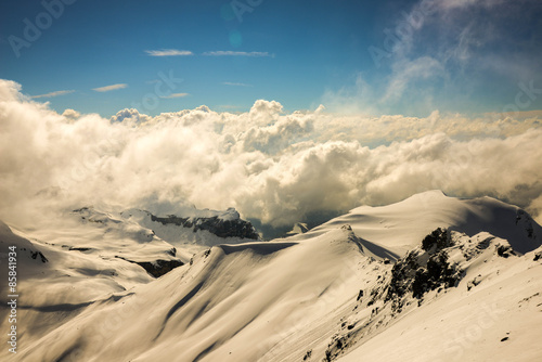Obraz w ramie Mountain Top Switzerland