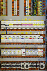 Poster - Control panel with static energy meters and circuit-breakers - f