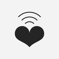 Sticker - love heart icon