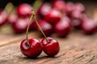 Sour cherry berries
