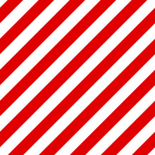 Abstract Seamless Diagonal Striped Pattern With Red And White St