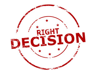 Wall Mural - Right decision