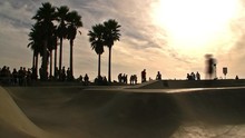 Time Lapse Of Venice Beach Skateboarders