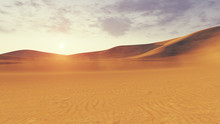 Desert Sunset Or Surise