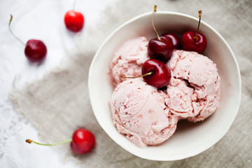 Cherry ice cream