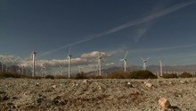 Time Lapse Of Windmill Generator In Palm Springs