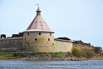 Fortress at Shlisselburg city. Fortress called Oreshek (Nut fortress)