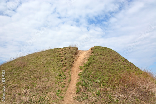 Fotografie, Obraz Burial mound- the place, as a legend says, where is the Prophetic Oleg funeral