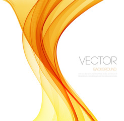 Aufkleber - Smooth wave stream line abstract header layout. Vector