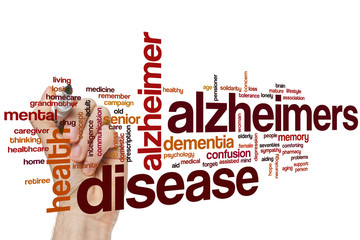 Sticker - Alzheimers disease word cloud