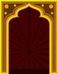 Golden Golden Mythological Retro Frame