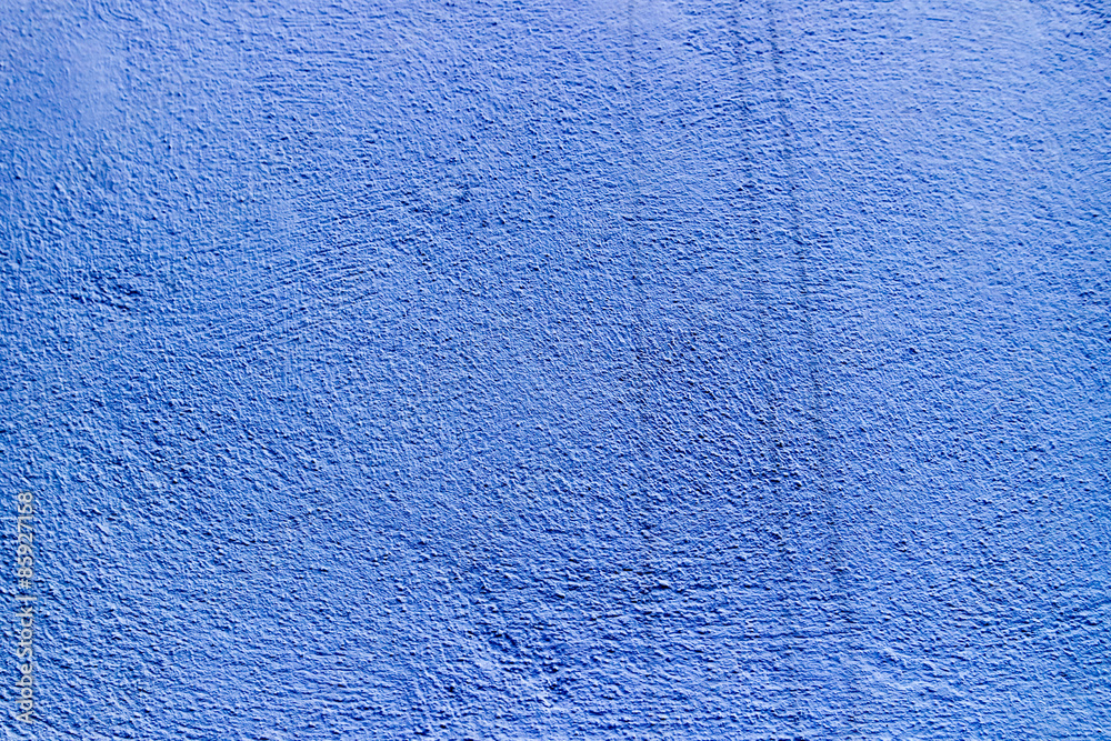 azurblaue Wand