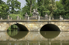 Bridge In Lazienki Park In Warsaw. Poland,