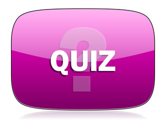Poster - quiz violet icon