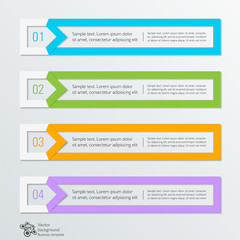 Wall Mural - infographics web banner & label design