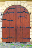 Fototapeta Desenie - Old door in Prague