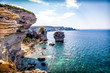 Leinwanddruck Bild - Küste von Bonifacio | Korsika