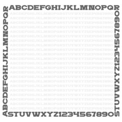 Poster - Simple black font, numbers