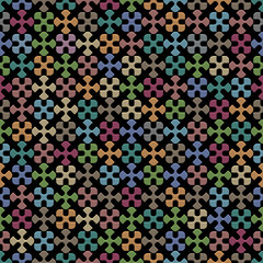 Wall Mural - dark geometric seamless pattern