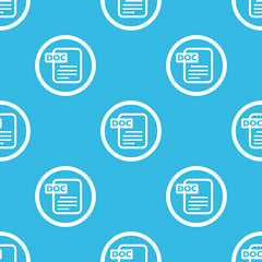 Poster - doc file sign blue pattern
