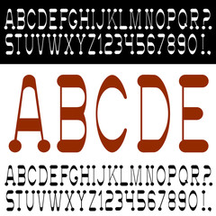 Poster - Stylish font with numbers