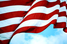 American Flag Stripes Closeup