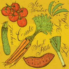 Wall Mural - Vegetables