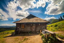 Old Wooden Traditional House In The Mountains