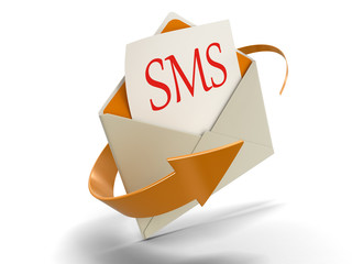 Poster - Letter SMS (clipping path included)