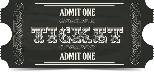 Wall Mural - Ticket