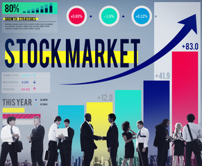 Sticker - Stock Market Stock Exchange Trade Digital Concept