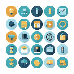 Wall Mural - Flat design icons for business and finance