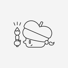 Sticker - Painter line icon