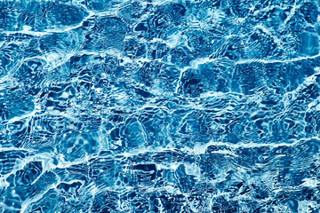 Sticker - Blue ripped water in swimming pool