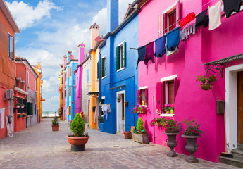 Wall Mural - burano island, venice, italy