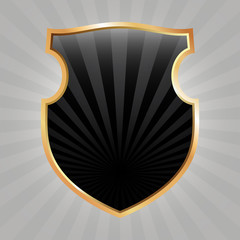 Wall Mural - Black Shield