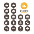 Weather icon set.Vector illustration.