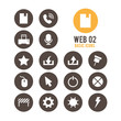 Web icon set. Vector illustration.