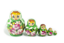 Russian Dolls Isolated
