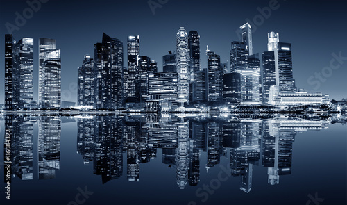 wglad-nocy-centrum-singapuru