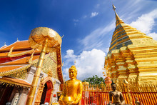 Wat Phra That Doi Suthep Is Tourist Attraction Of Chiang Mai, Th
