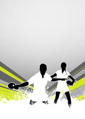 Wall Mural - Ping pong background